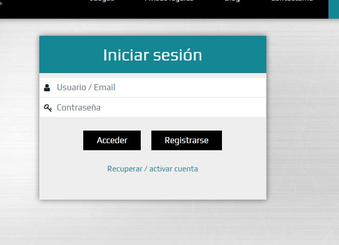 Web login